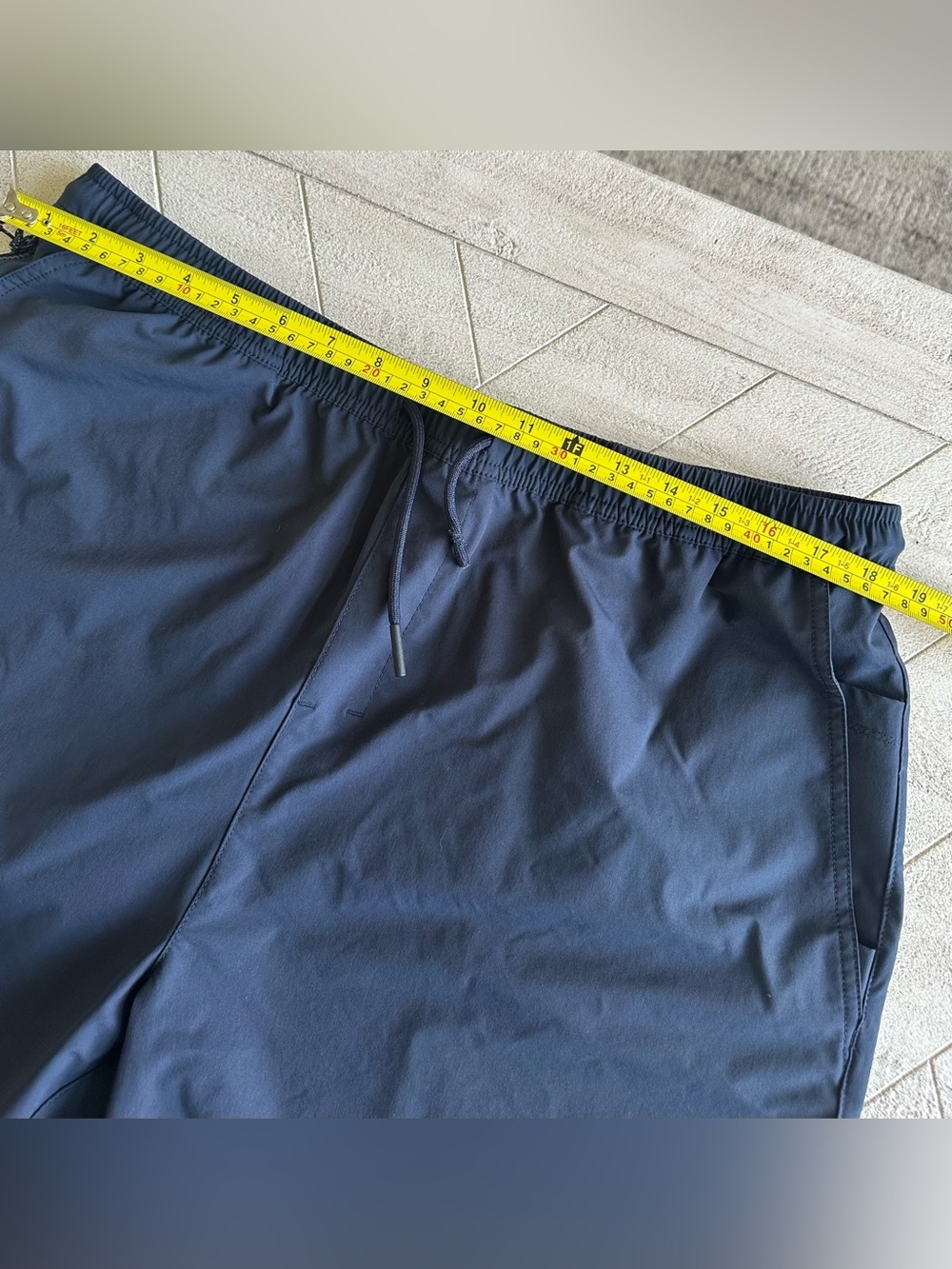 BYLT Premium Basics Mens 3XL Navy Athletic Performance Stretch Activewear Shorts - Picture 10 of 12